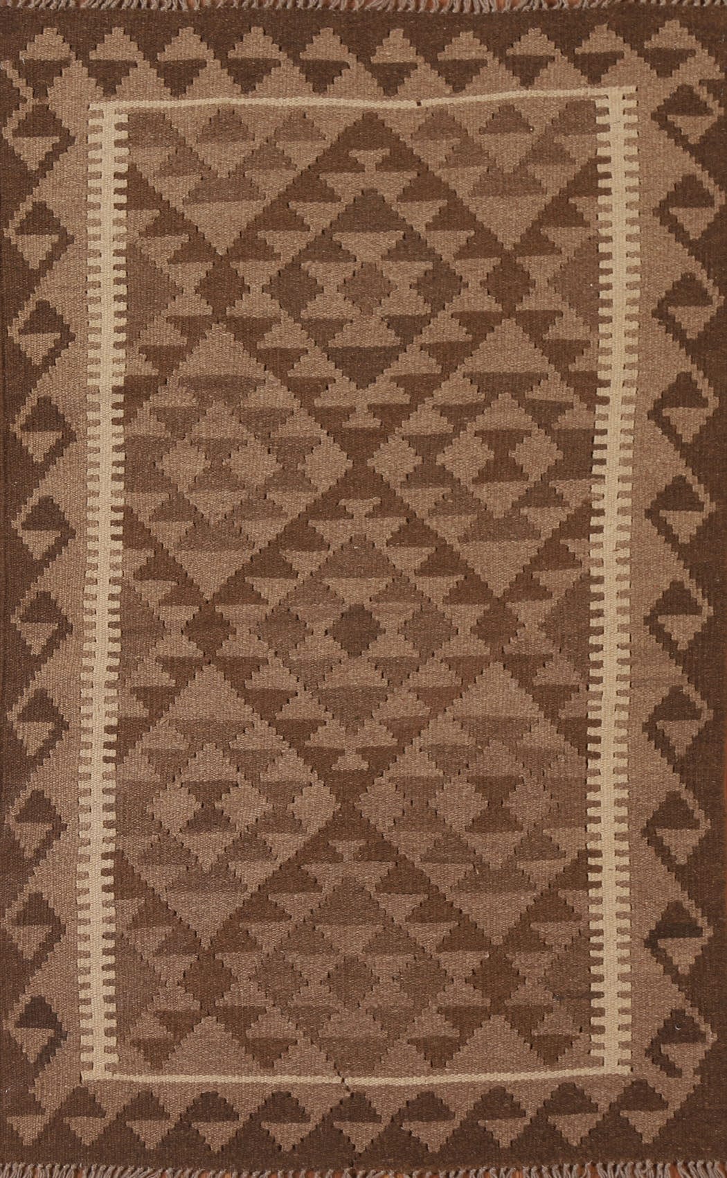 Kilim Reversible Wool Area Rug 3x5