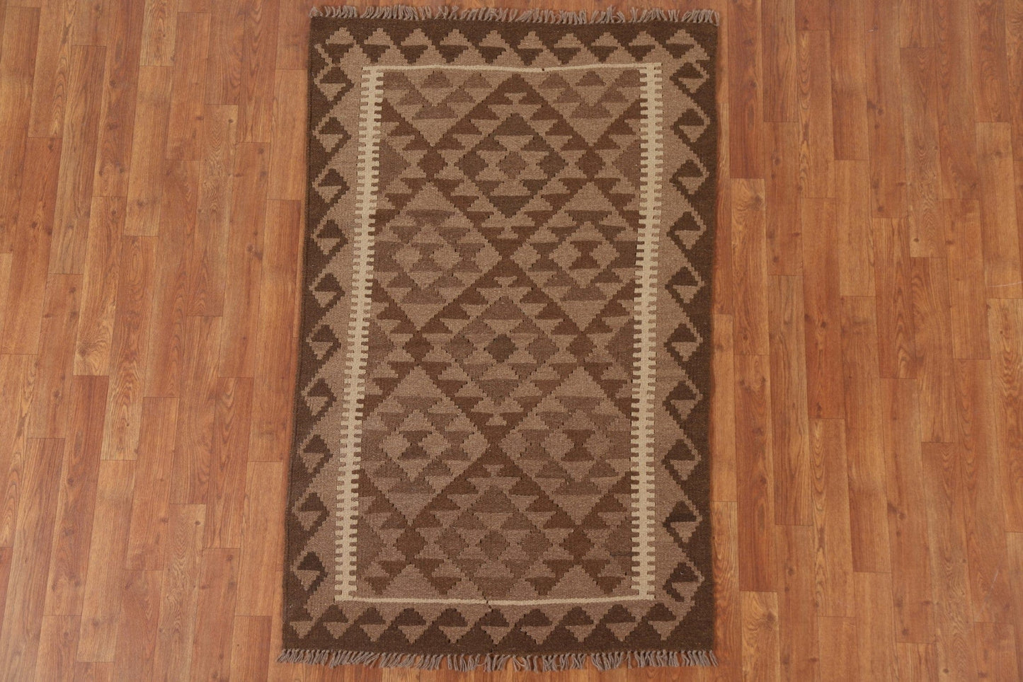 Kilim Reversible Wool Area Rug 3x5