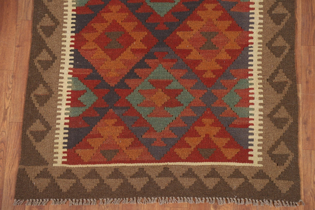 Geometric Kilim Reversible Area Rug 3x5