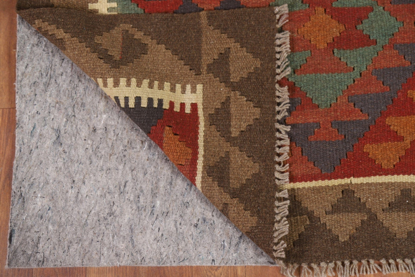 Geometric Kilim Reversible Area Rug 3x5