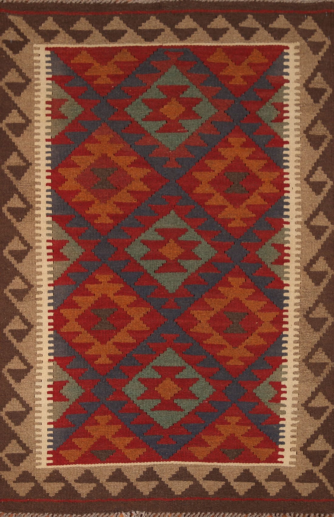 Geometric Kilim Oriental Area Rug 3x5