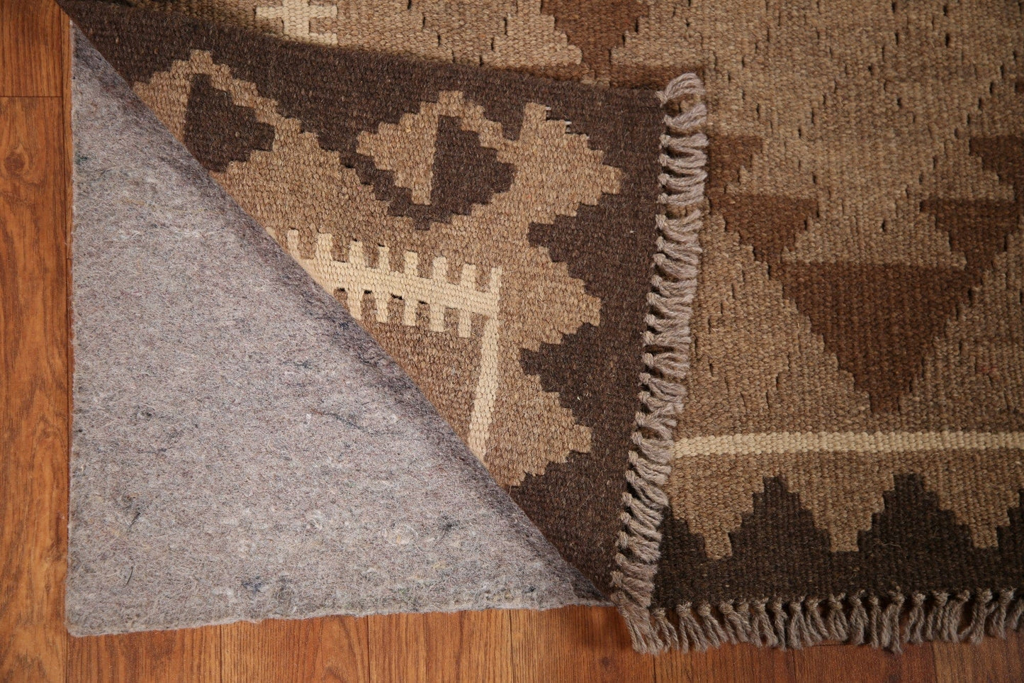 Reversible Brown Kilim Oriental Area Rug 3x5