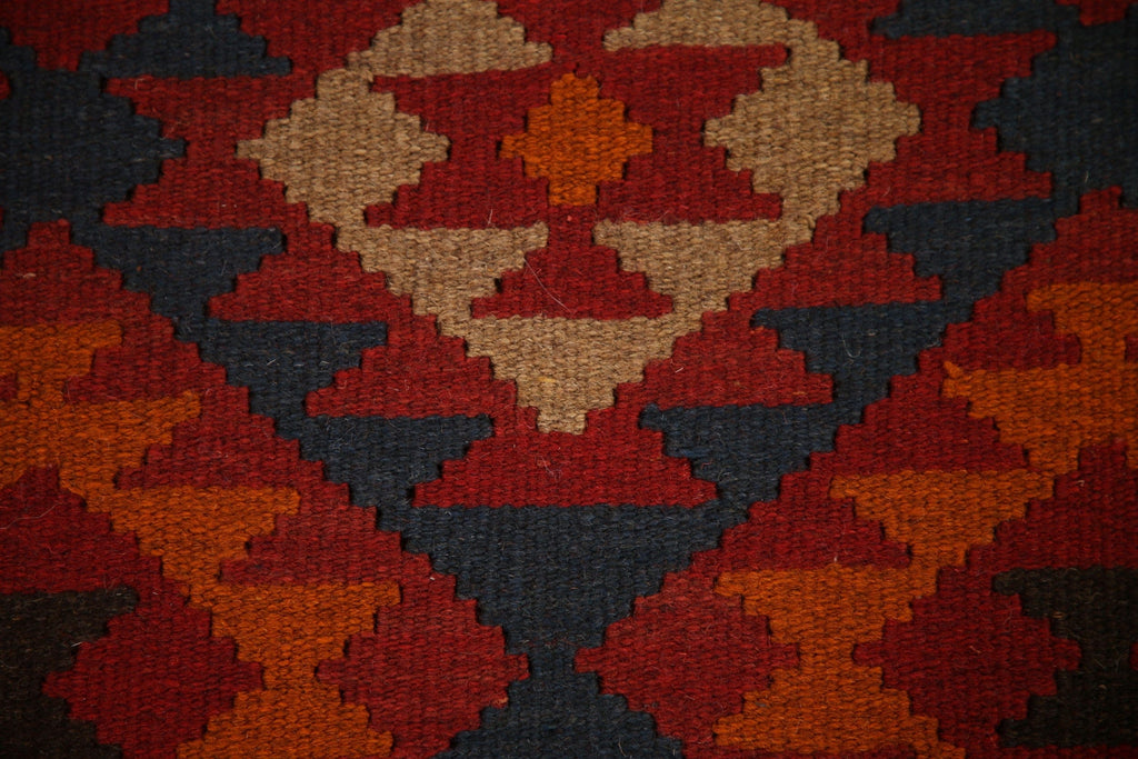 Reversible Wool Kilim Oriental Area Rug 3x5