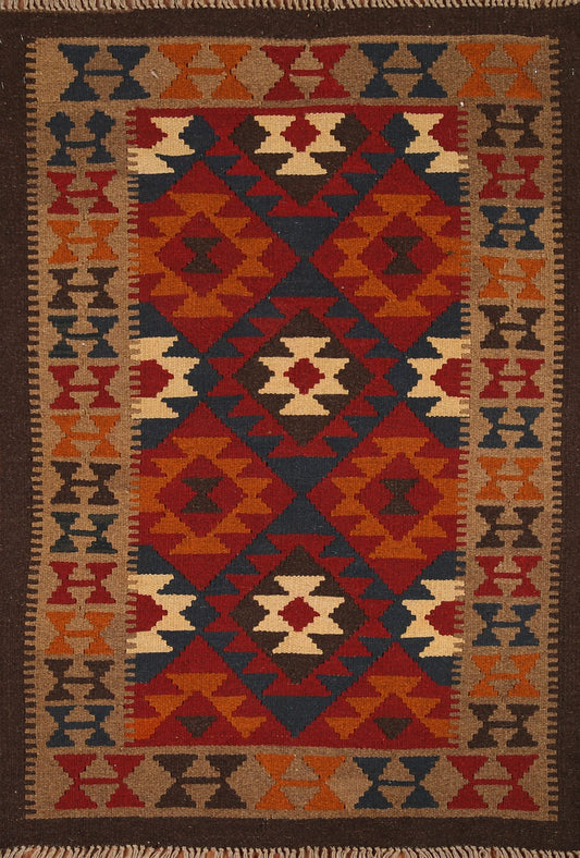 Geometric Kilim Oriental Area Rug 3x5