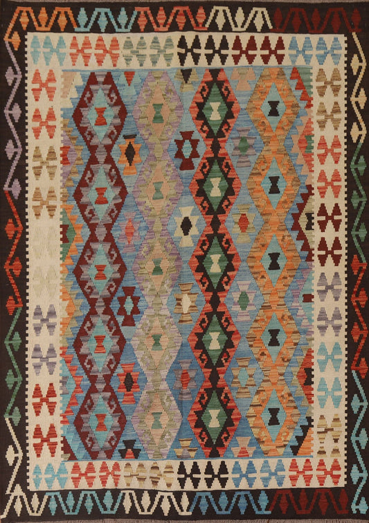 Colorful Kilim Oriental Area Rug 6x8