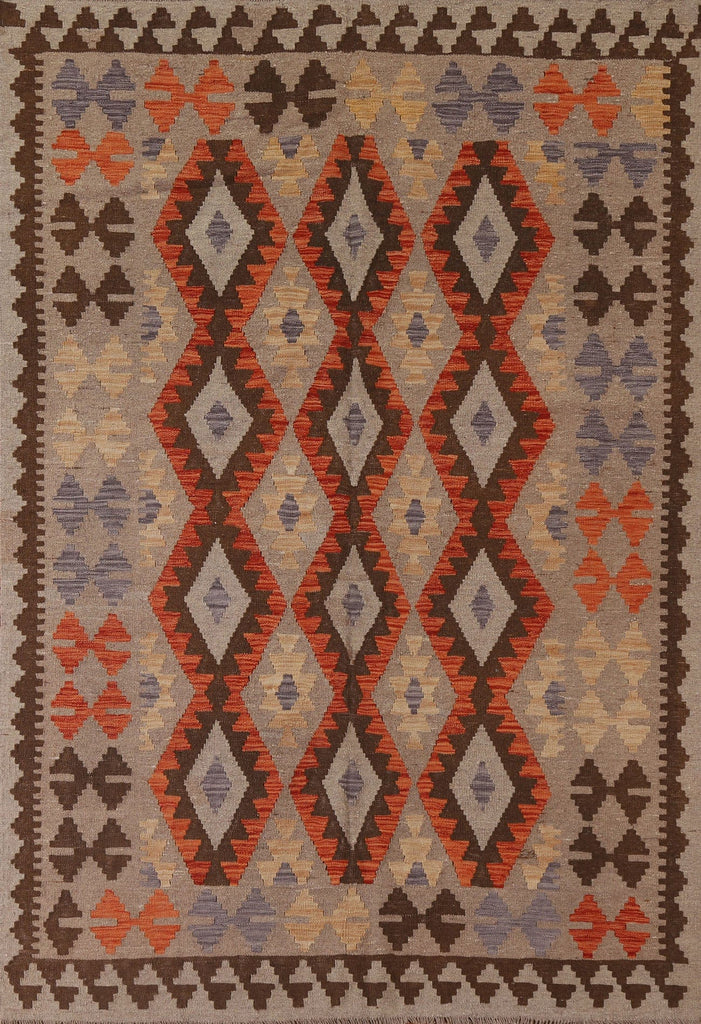 Geometric Kilim Oriental Area Rug 6x8