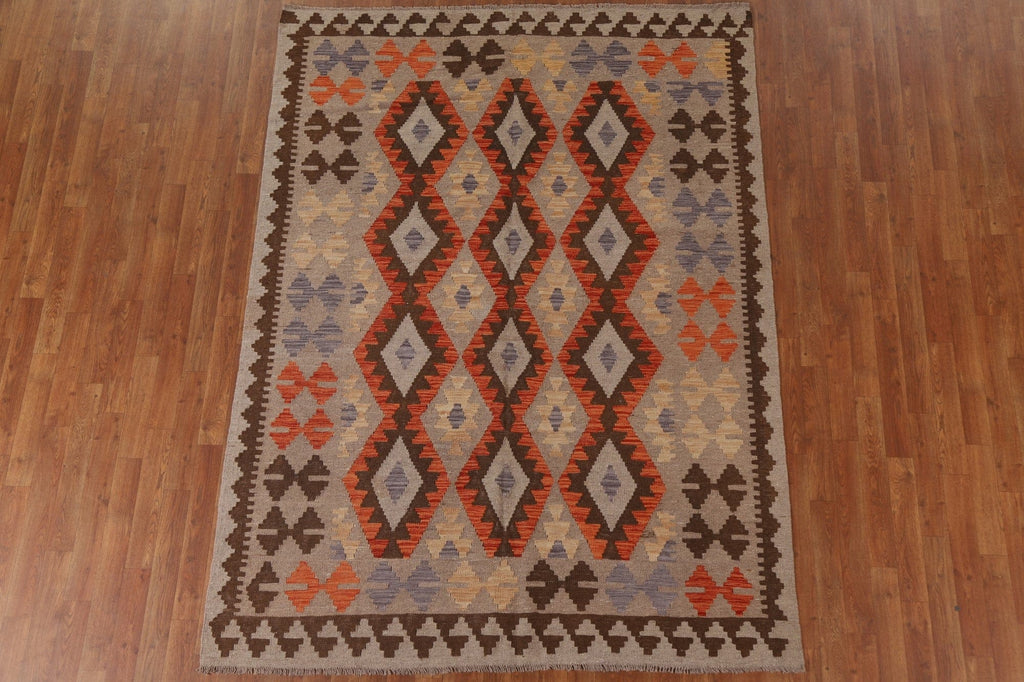 Geometric Kilim Oriental Area Rug 6x8