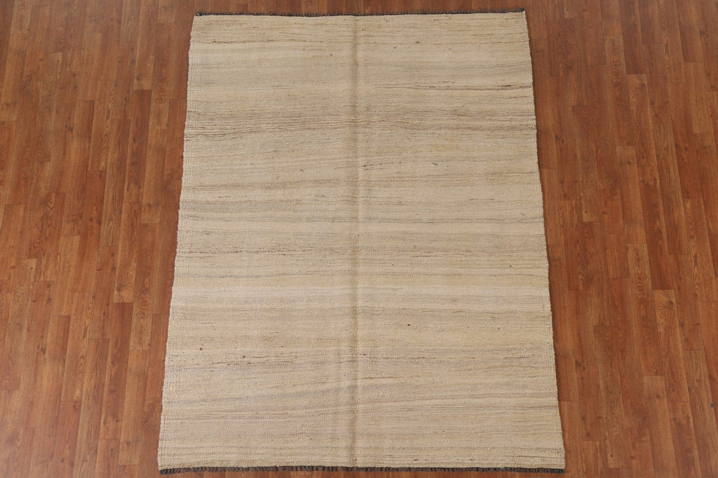 Contemporary Kilim Wool Area Rug 5x7