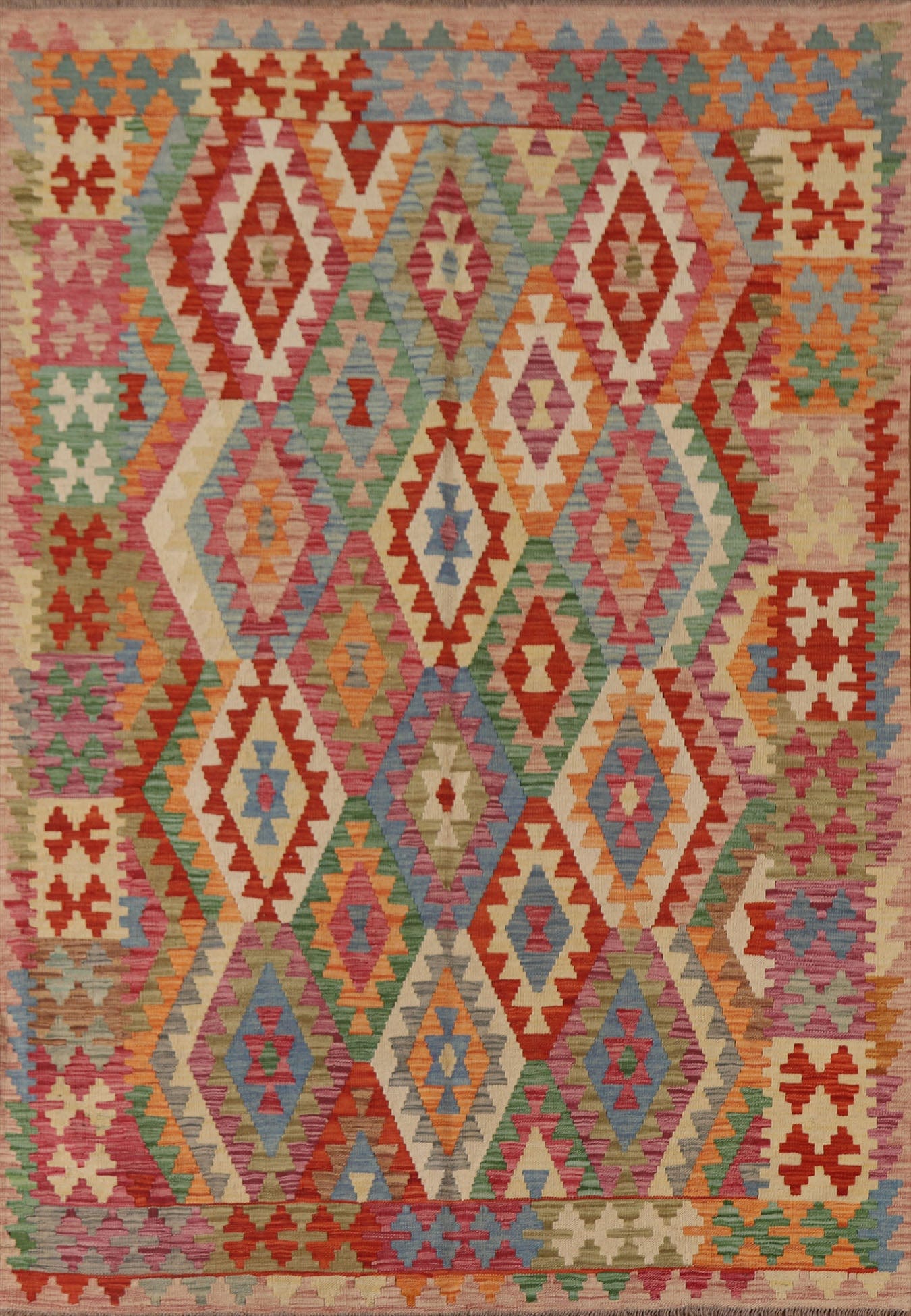 Reversible Kilim Oriental Area Rug 6x8