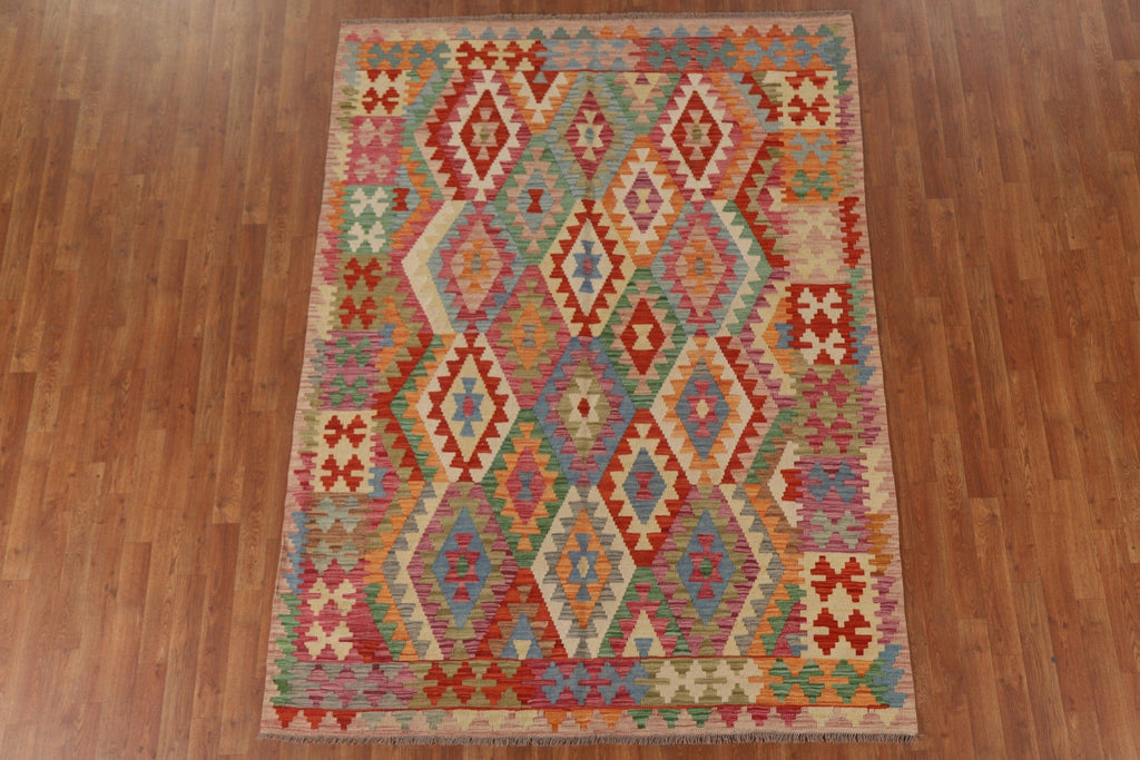 Reversible Kilim Oriental Area Rug 6x8