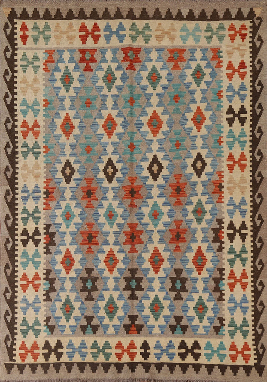 Reversible Kilim Oriental Area Rug 6x8