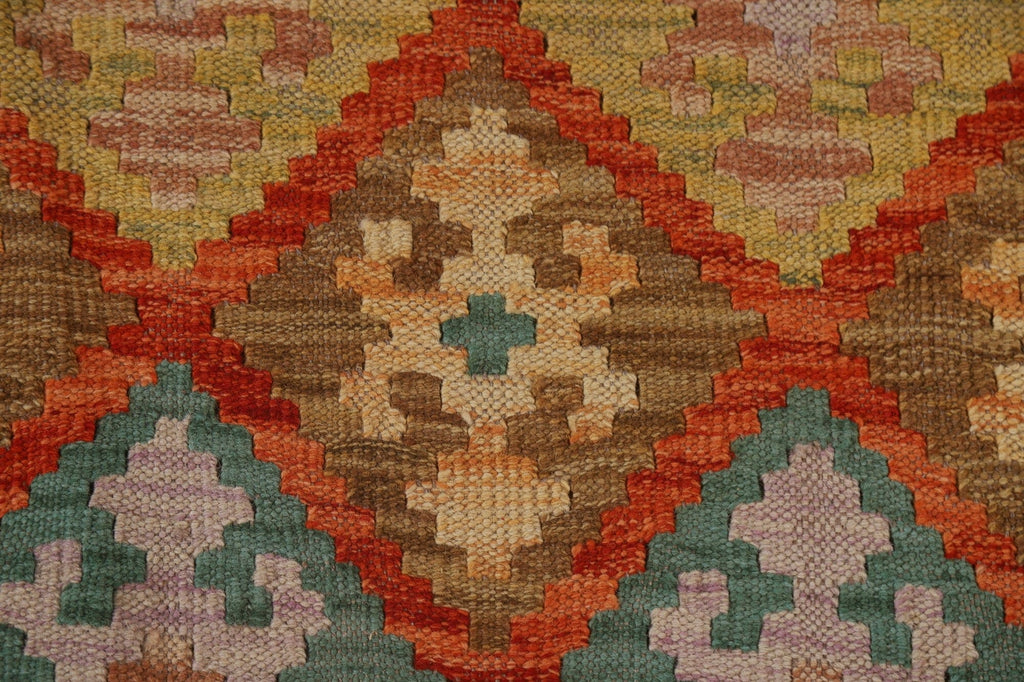 Colorful Reversible Kilim Oriental Area Rug 6x8