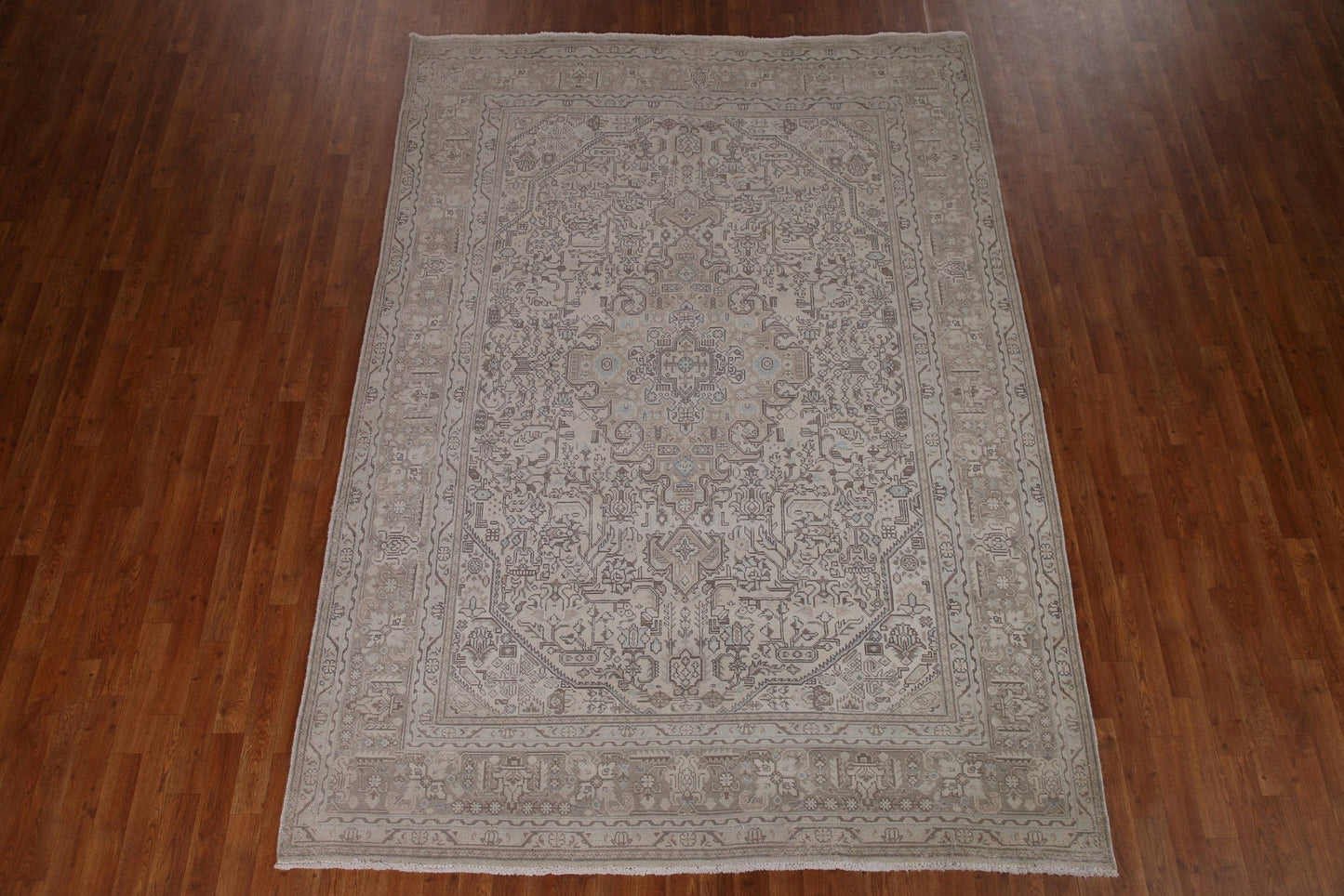 Distressed Tabriz Persian Area Rug 7x10