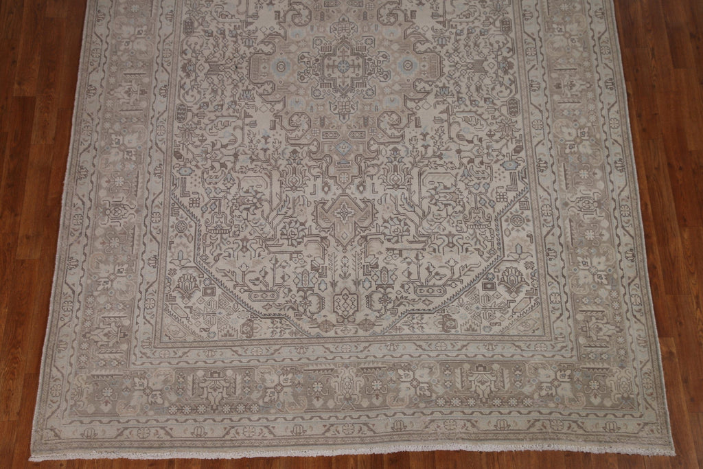 Distressed Tabriz Persian Area Rug 7x10