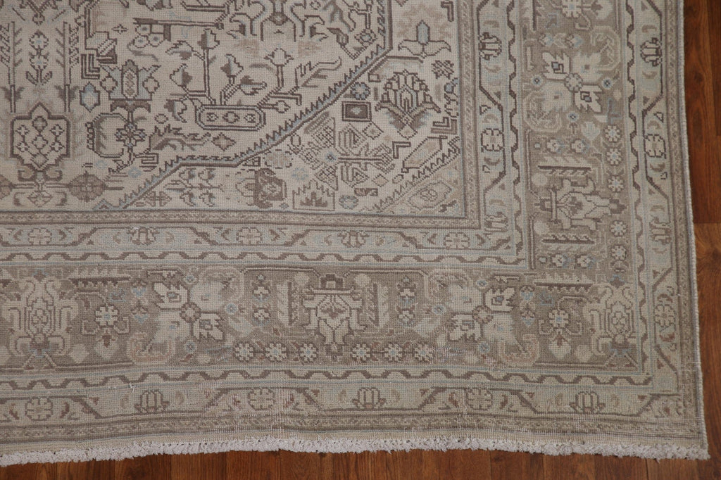 Distressed Tabriz Persian Area Rug 7x10