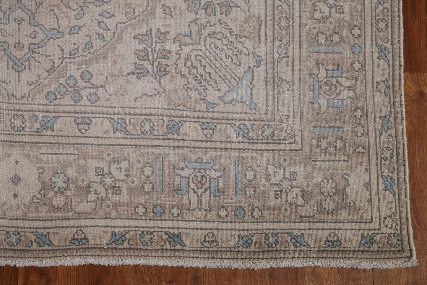 Distressed Muted Tabriz Persian Area Rug 7x10