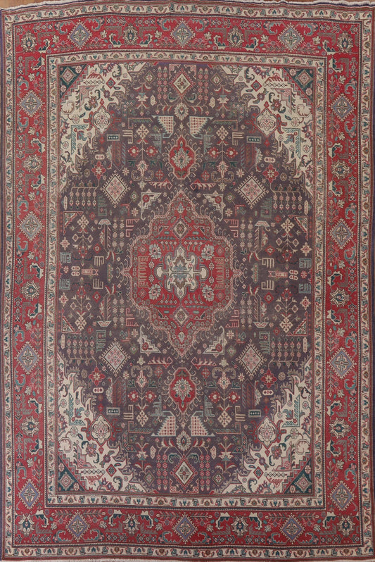 Distressed Tabriz Persian Area Rug 10x13