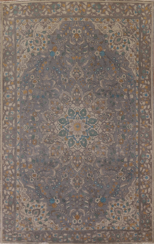 Distressed Over-Dyed Tabriz Persian Area Rug 8x11