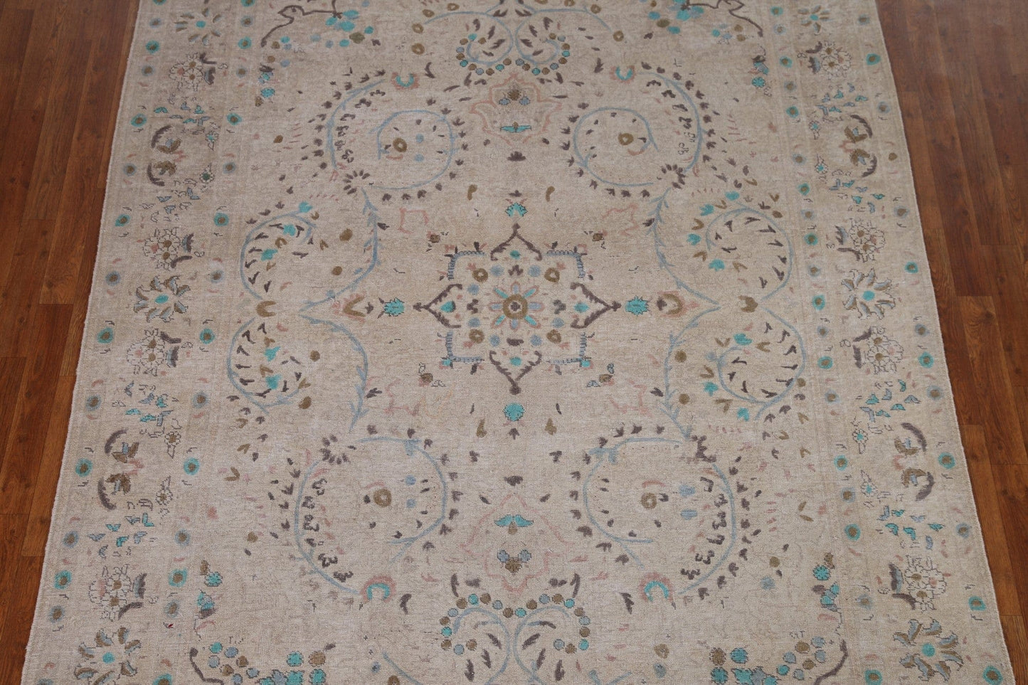 Distressed Tabriz Persian Area Rug 7x10