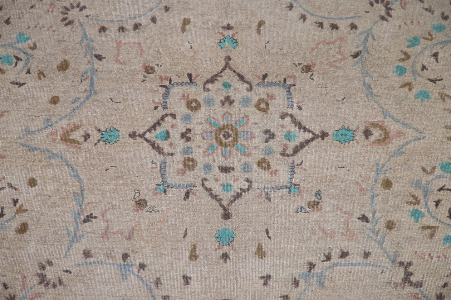 Distressed Tabriz Persian Area Rug 7x10