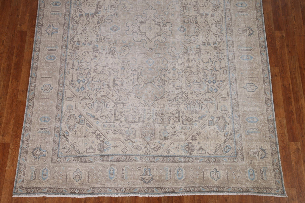 Distressed Tabriz Persian Area Rug 7x10