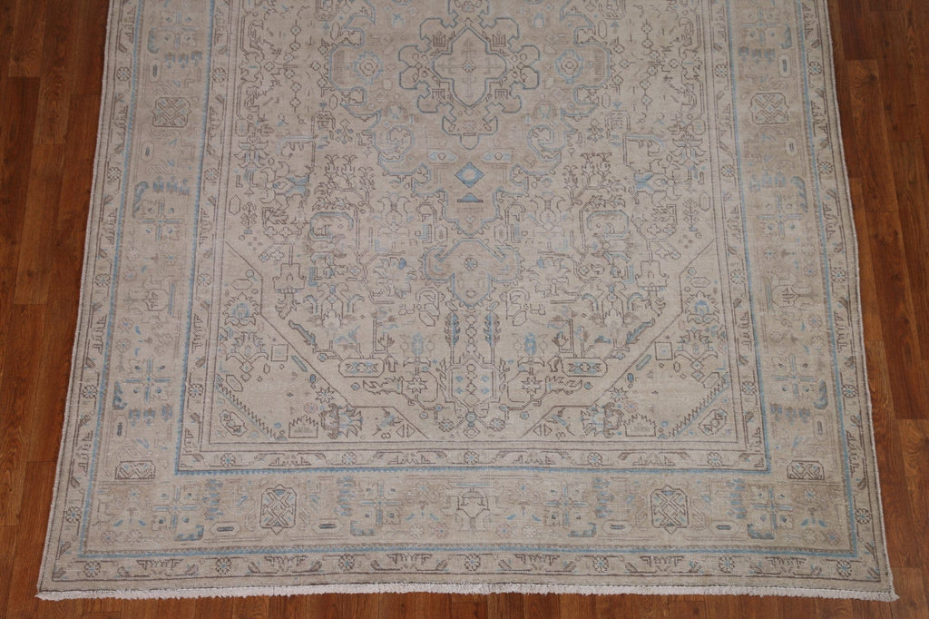 Distressed Muted Tabriz Persian Area Rug 6x9