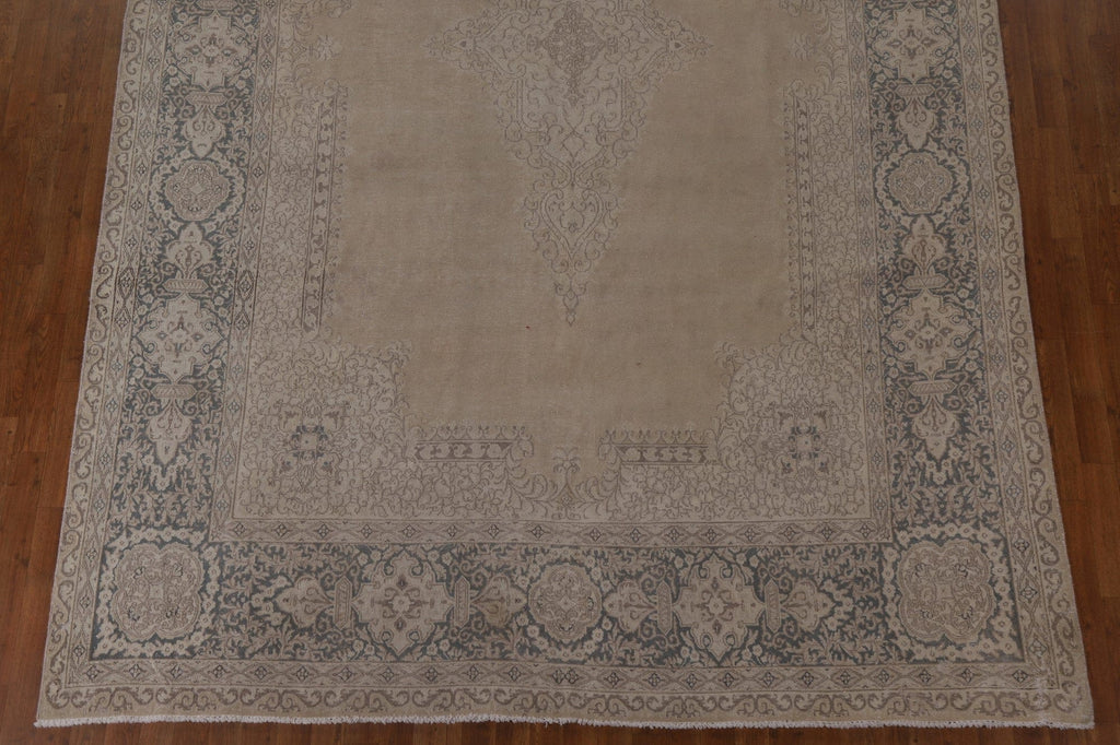 Distressed Kerman Persian Area Rug 8x13