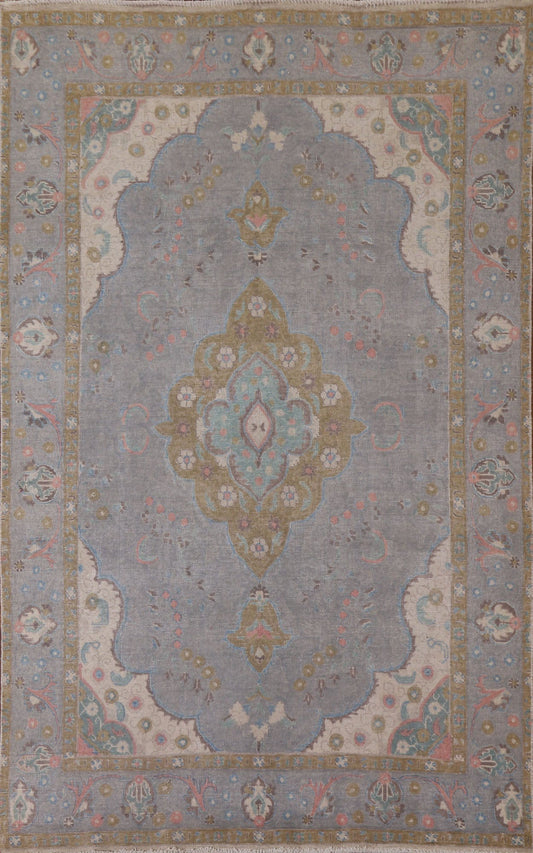 Over-Dyed Tabriz Persian Area Rug 6x9