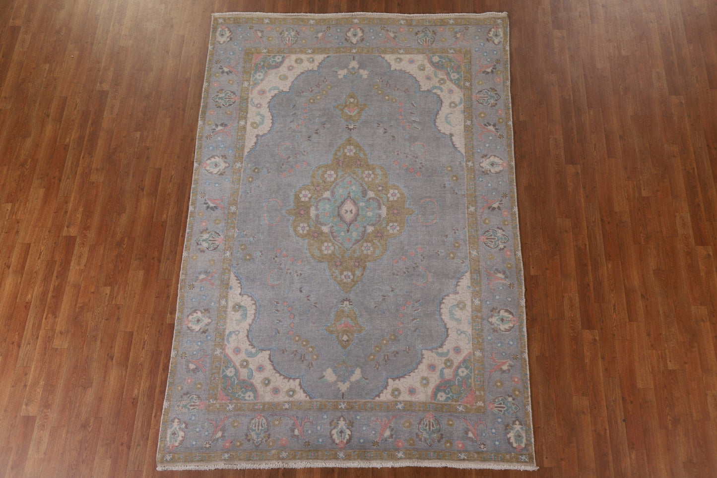 Over-Dyed Tabriz Persian Area Rug 6x9