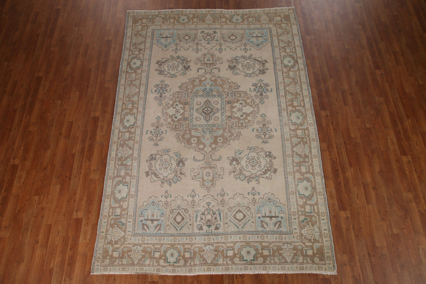 Geometric Tabriz Persian Area Rug 6x9