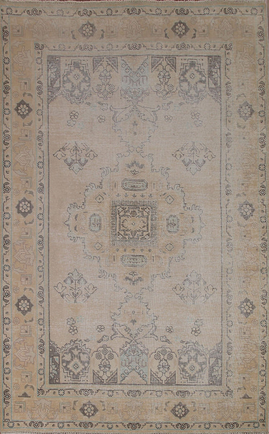 Geometric Tabriz Persian Area Rug 7x10