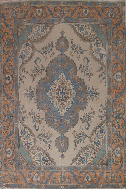 Vintage Tabriz Persian Area Rug 8x11