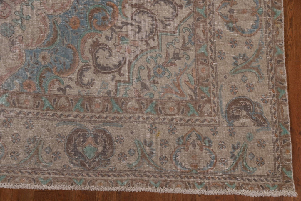 Distressed Tabriz Persian Area Rug 9x13