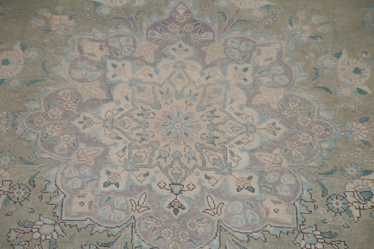 Green Tabriz Persian Area Rug 6x9