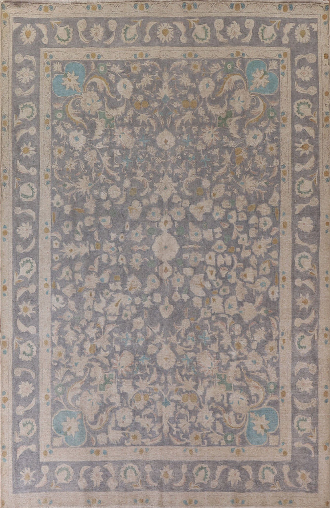 All-Over Floral Tabriz Persian Area Rug 10x13