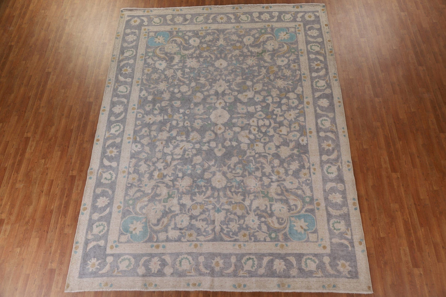 All-Over Floral Tabriz Persian Area Rug 10x13