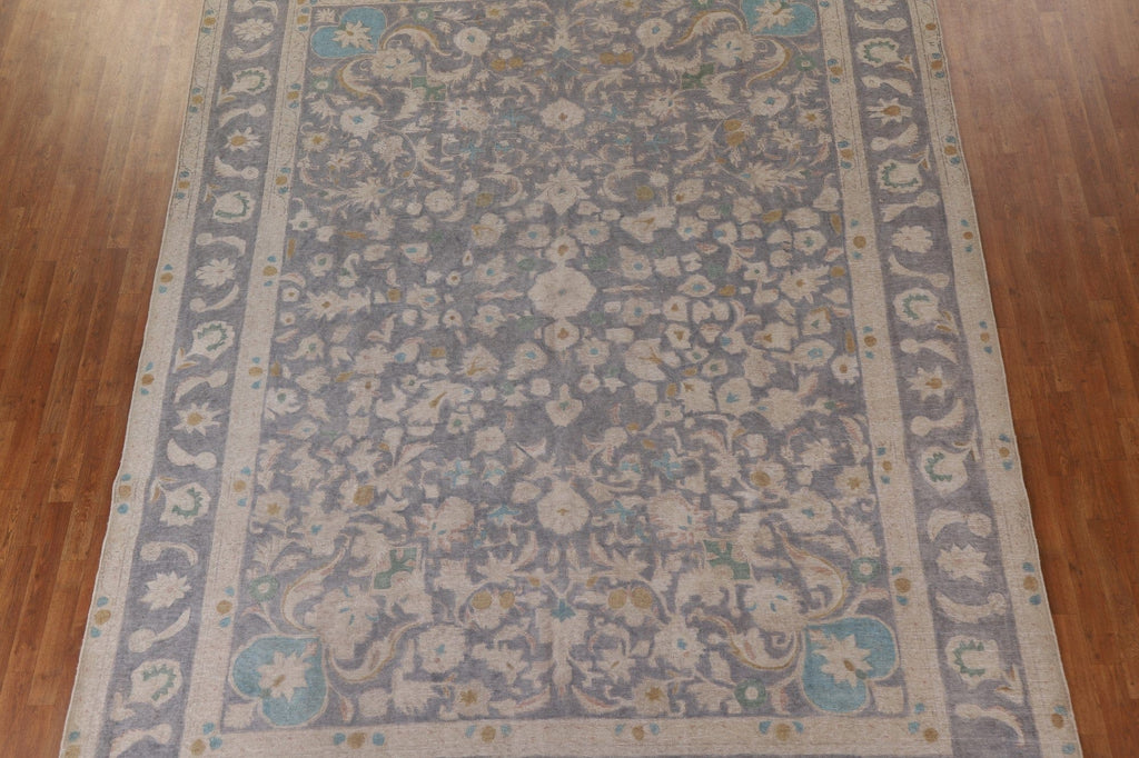 All-Over Floral Tabriz Persian Area Rug 10x13