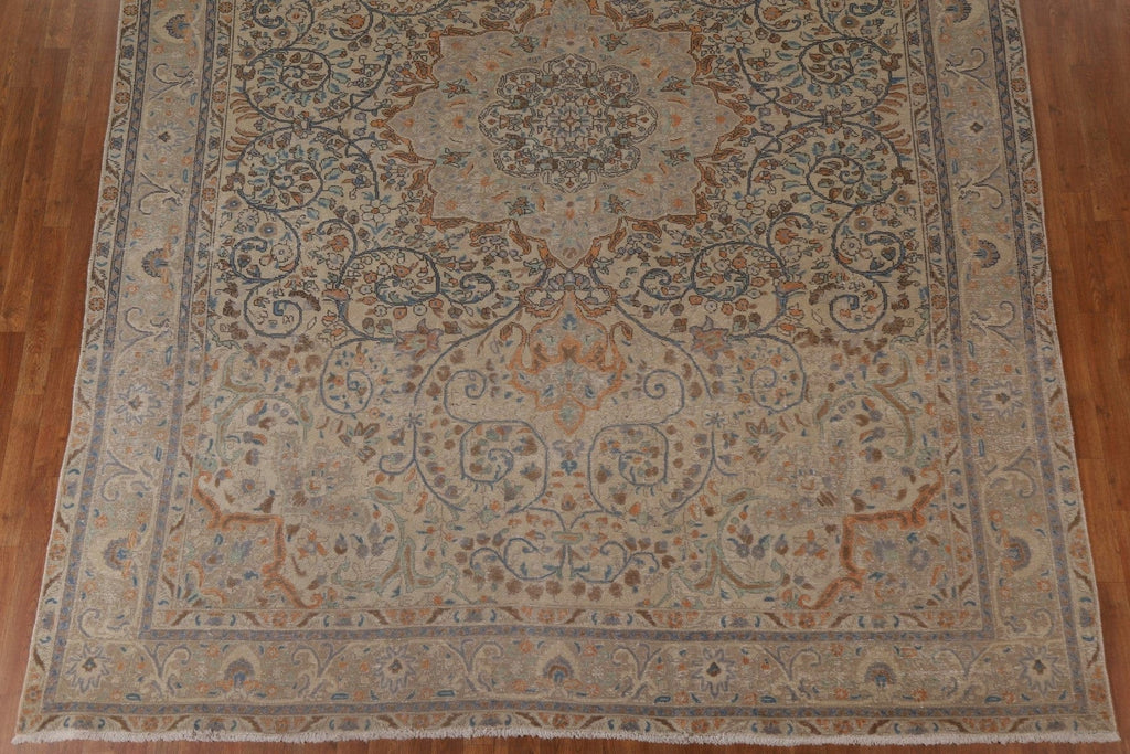 Distressed Tabriz Persian Area Rug 10x13