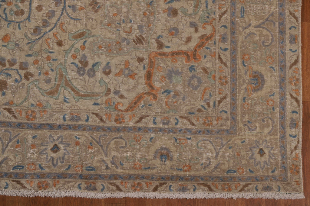 Distressed Tabriz Persian Area Rug 10x13