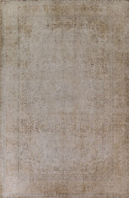 Distressed Tabriz Persian Area Rug 10x12