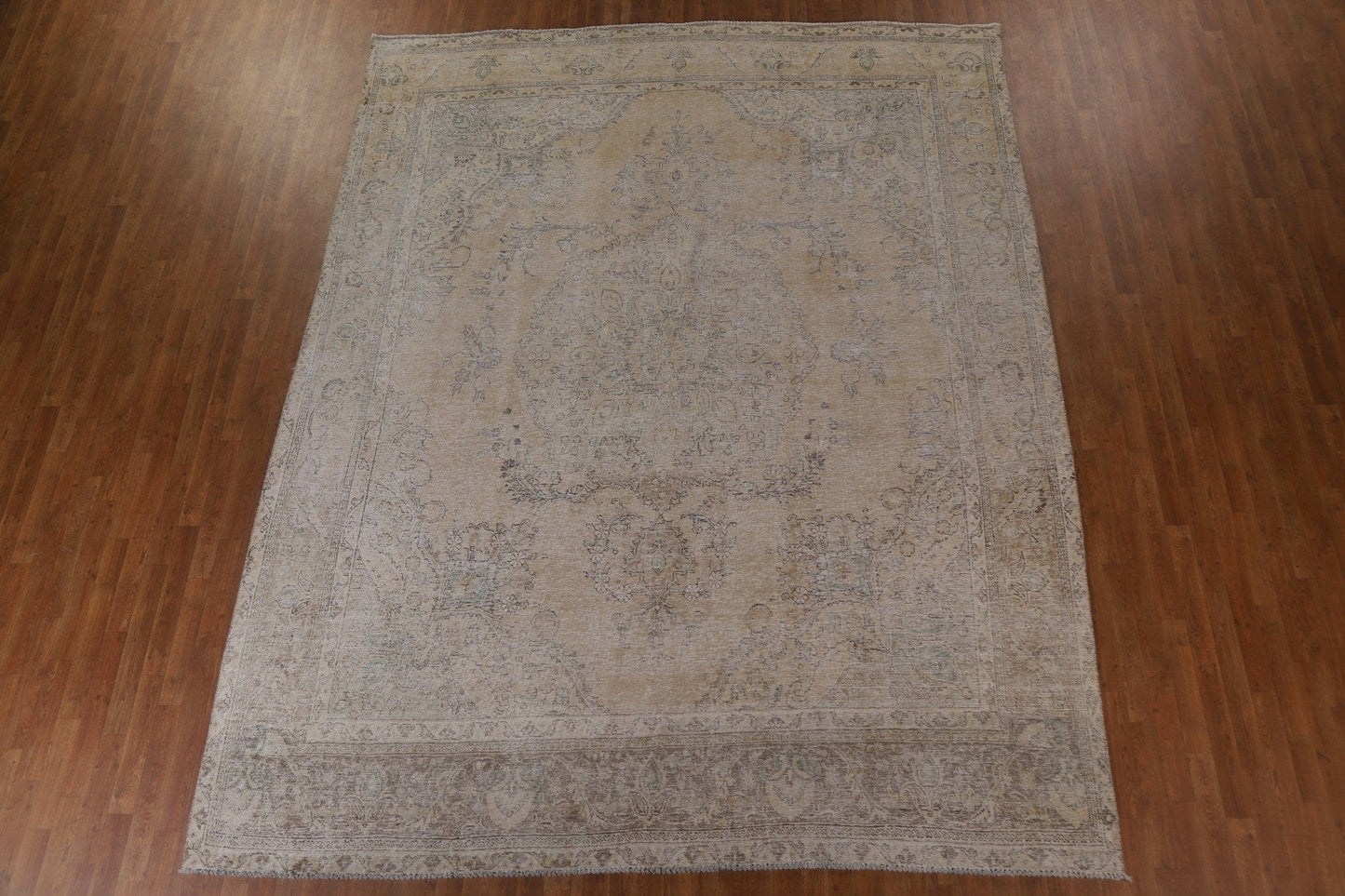 Distressed Tabriz Persian Area Rug 10x12