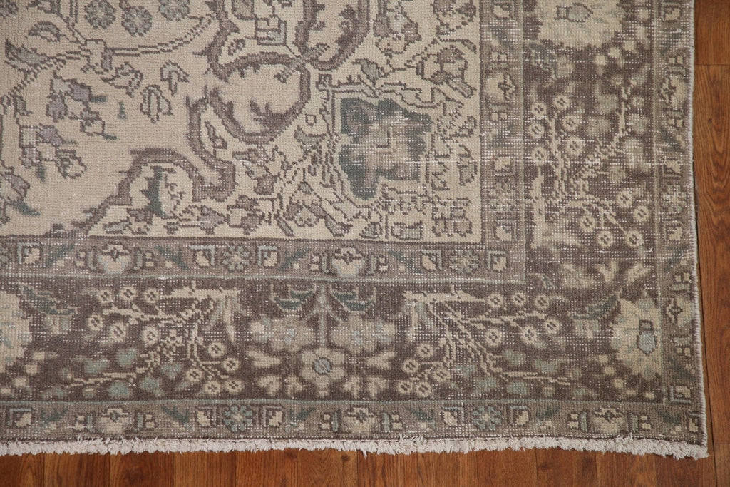 Distressed Tabriz Persian Area Rug 7x10