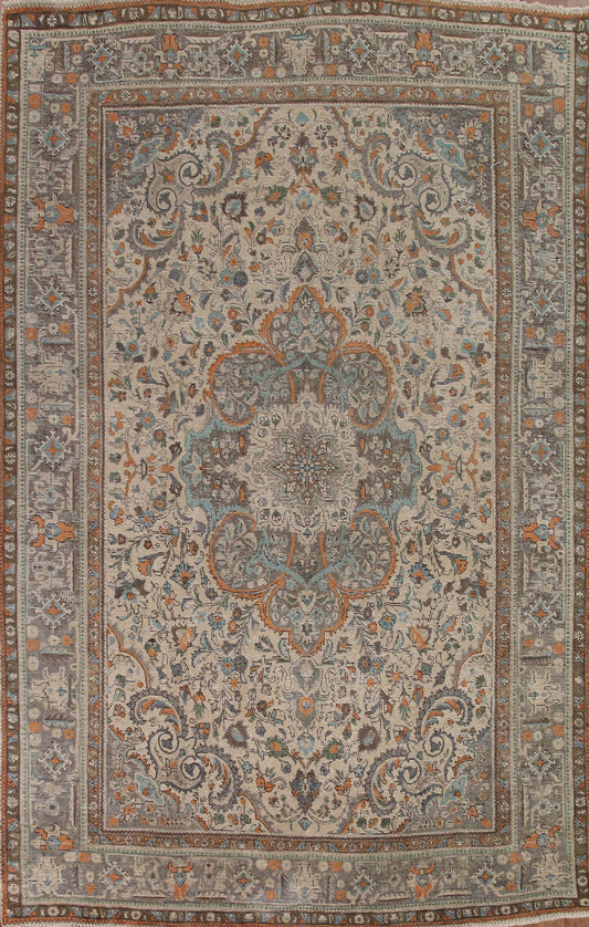 Vintage Tabriz Persian Area Rug 8x11