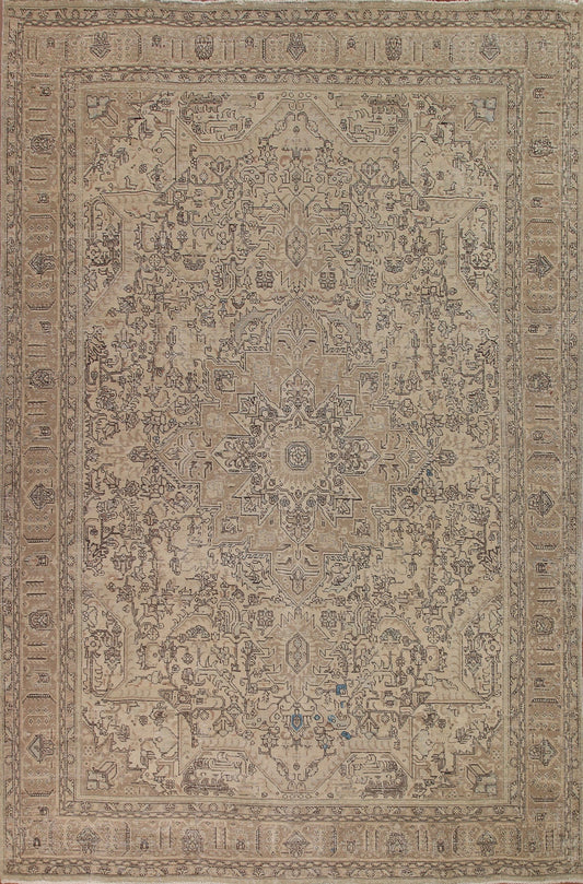 Distressed Tabriz Persian Area Rug 10x13