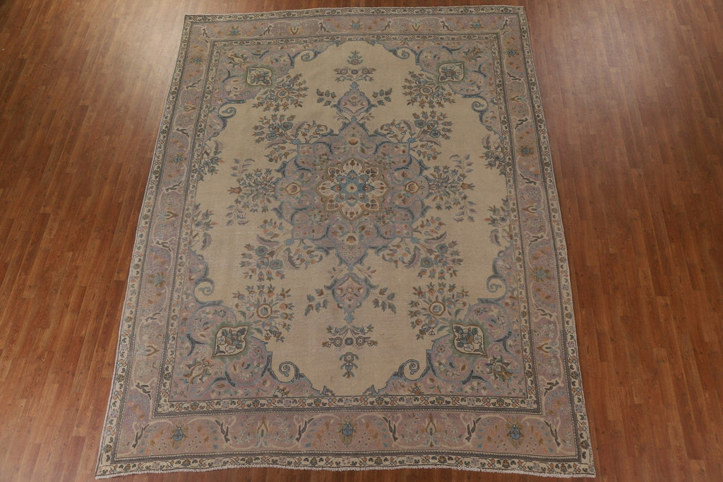 Vintage Tabriz Persian Area Rug 10x12