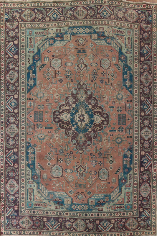 Geometric Tabriz Persian Area Rug 10x13