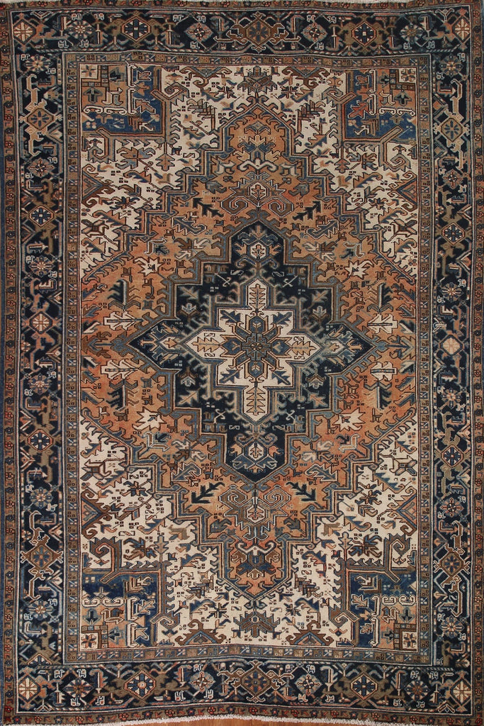 Geometric Heriz Persian Area Rug 8x11