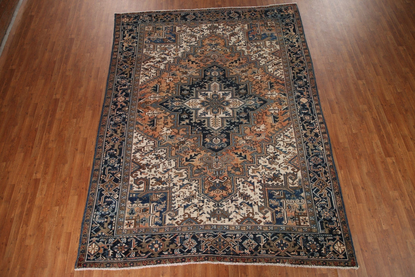 Geometric Heriz Persian Area Rug 8x11