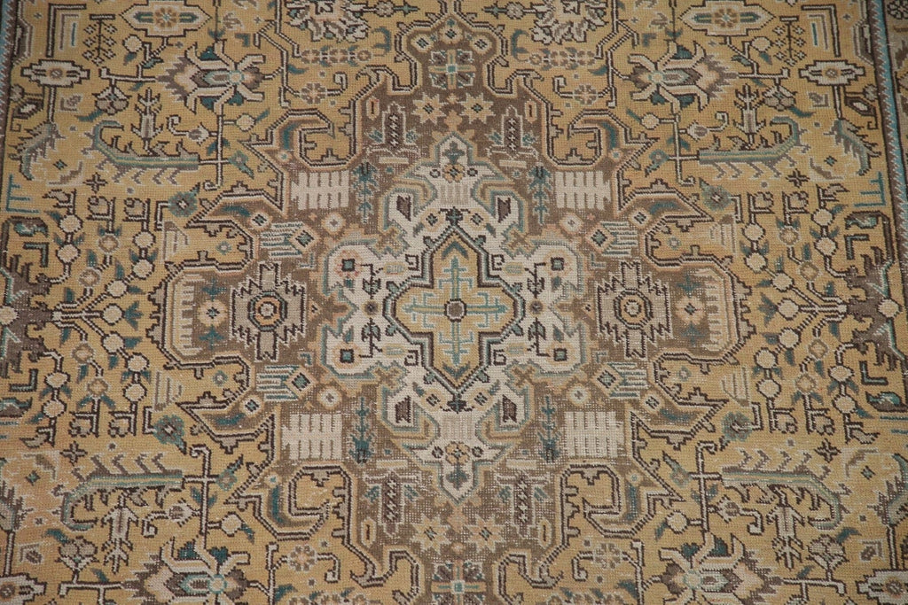 Distressed Tabriz Persian Area Rug 7x10