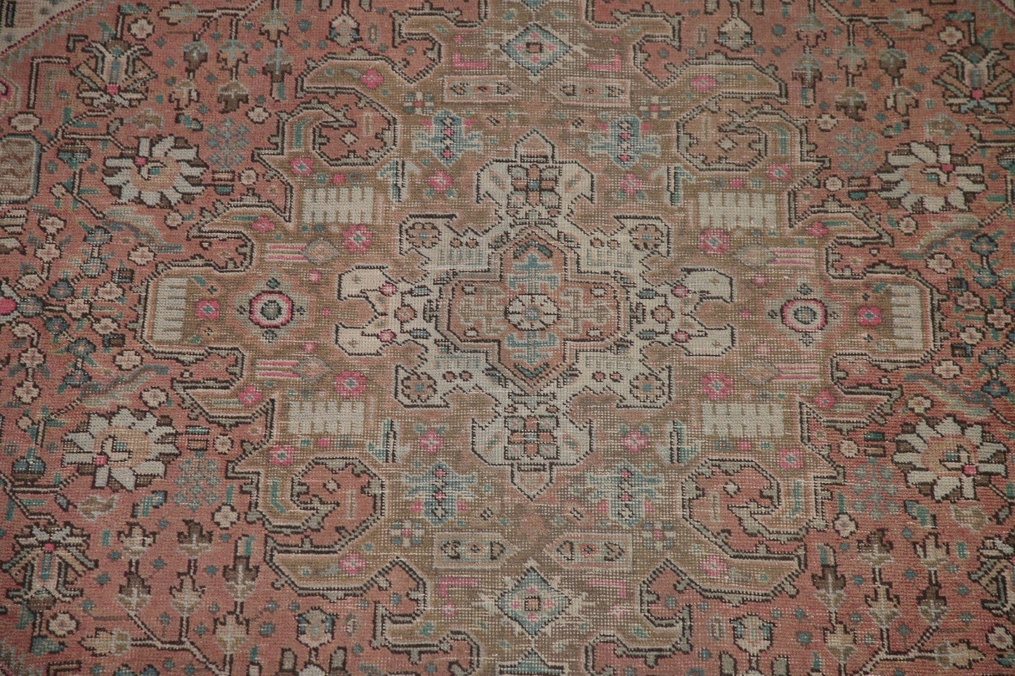 Geometric Tabriz Persian Area Rug 7x10